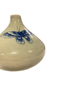 Blue Butterflies with Celadon Glaze Pottery
