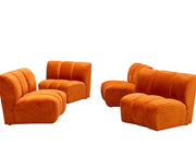 Burnt Orange Chic Circle Sofa