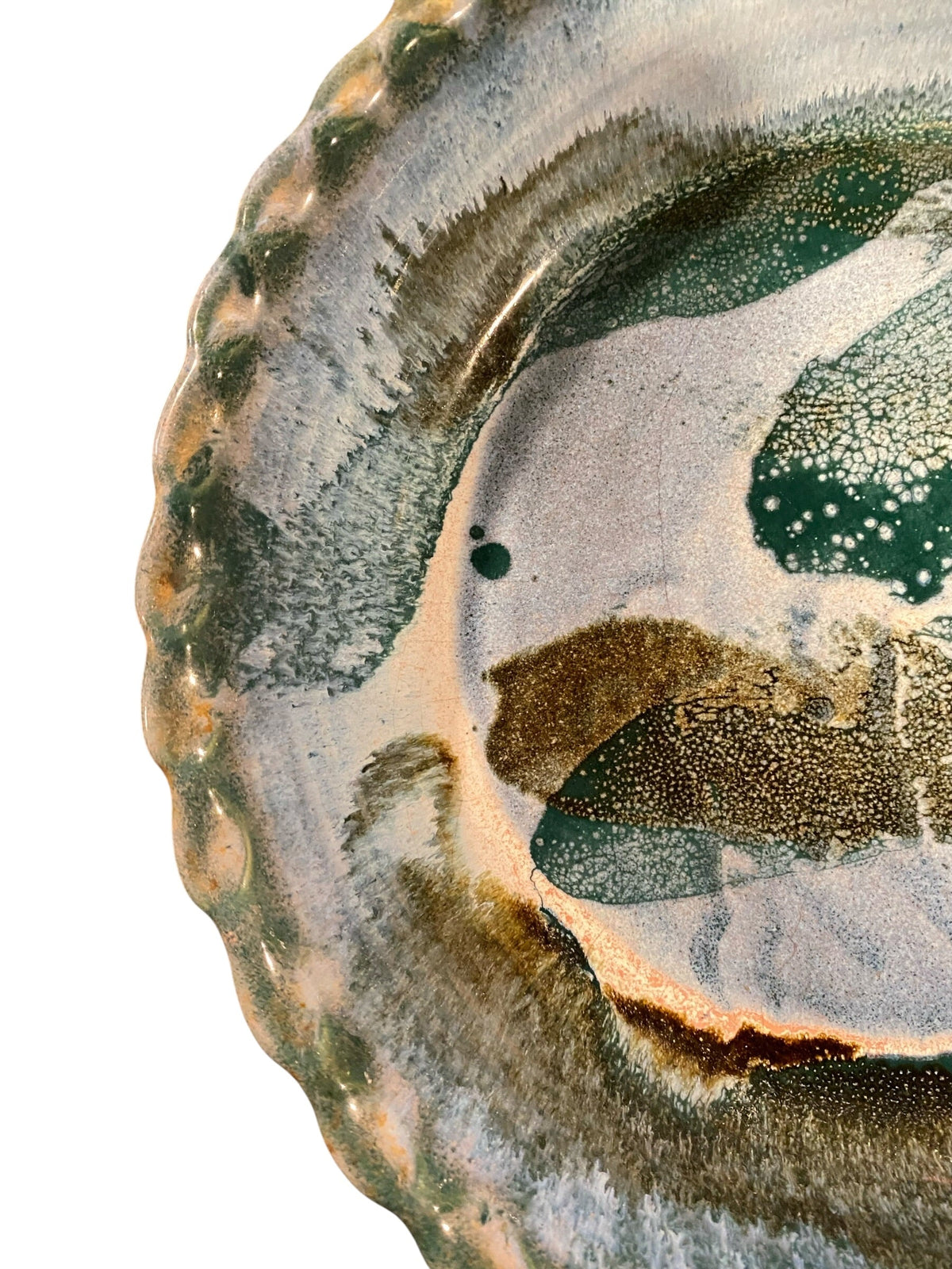 Dk Cerulean Blue Glaze Pottery Bowl