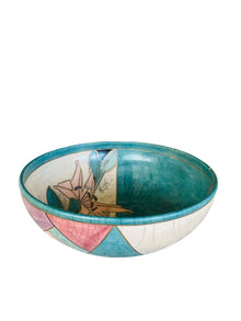 Large Raku Bowl by Mindy Brunn