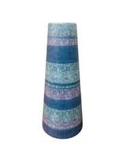 Midcentury Modern Blue Stripped vase