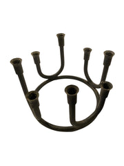 Cast Iron Circular Candle Holder
