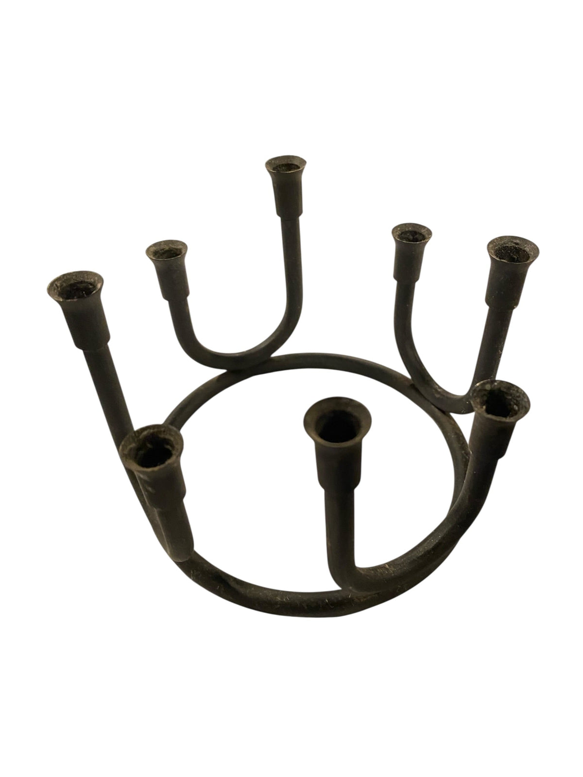 Cast Iron Circular Candle Holder