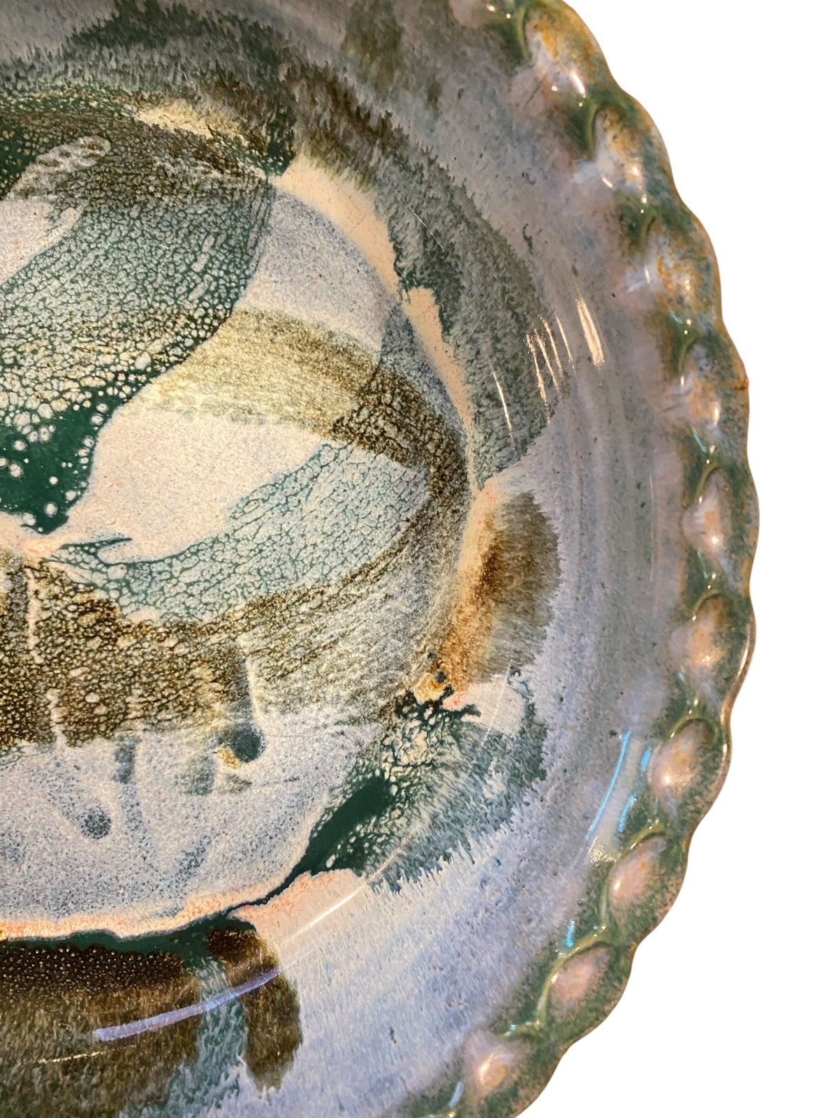 Dk Cerulean Blue Glaze Pottery Bowl
