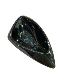 Onyx Black Biomorphic Murano Glass Catchall