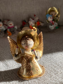 Spun Cotton Angel in Gold