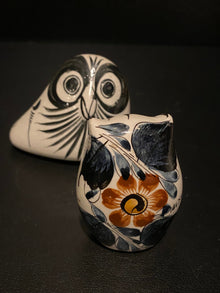 Pair of Hand painted Mexican Owls