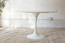 Daisy Faux Marble 48 in Oval Dining Table