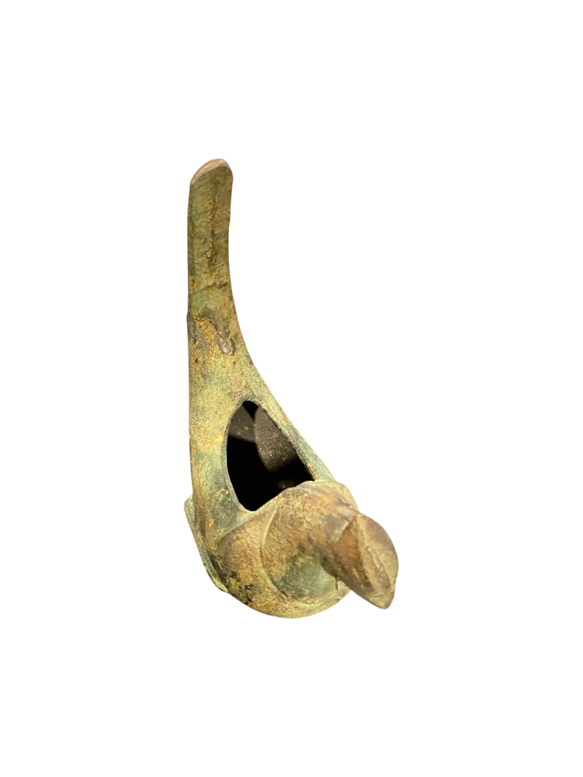 Japanese Gold Gilt Cast Iron Incense Burner Bird