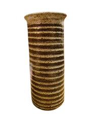 Studio Stoneware Stripped Vase by John West