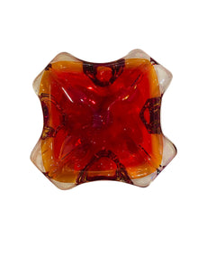 Red Summerso Murano Bowl