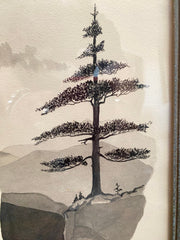 The Dix Range by J.F. 1936 Ink and Water Color on Paper