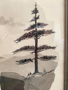 The Dix Range by J.F. 1936 Ink and Water Color on Paper