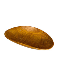 Finely Carved Elm Wood Catchall