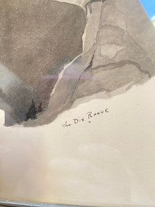 The Dix Range by J.F. 1936 Ink and Water Color on Paper