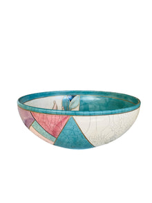 Large Raku Bowl by Mindy Brunn