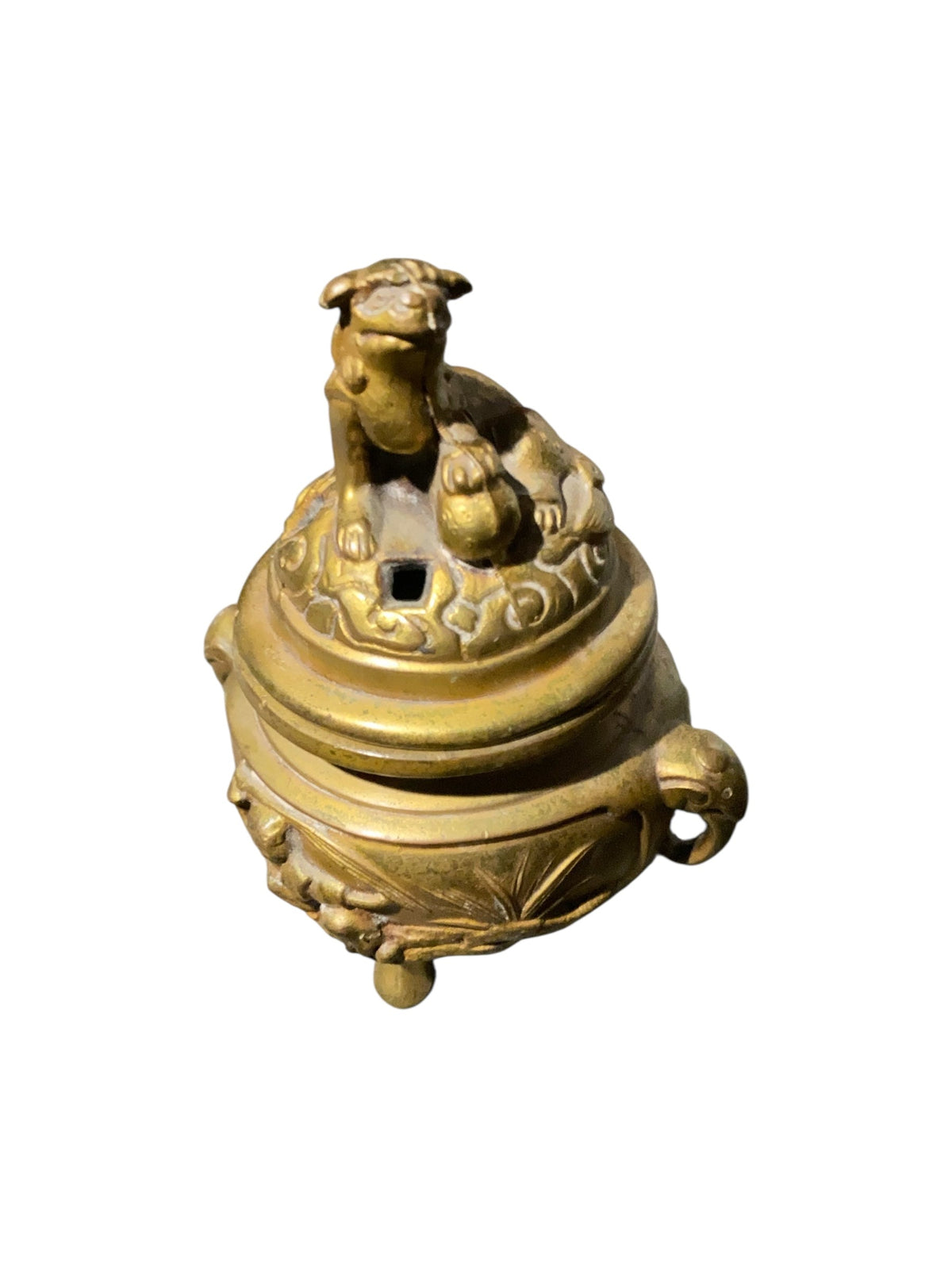 Brass Foo Dog Trinket Box