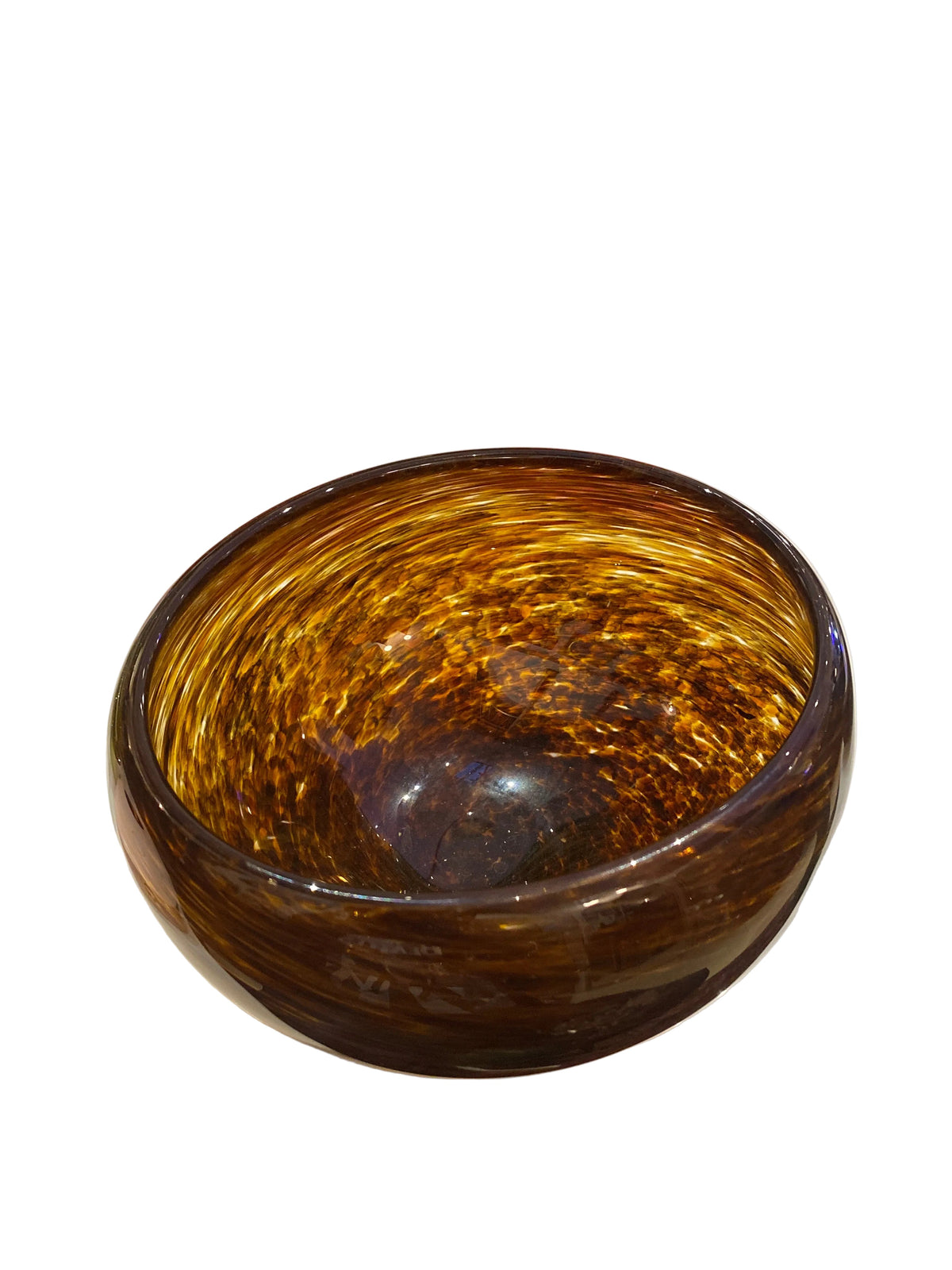 Tortoise Shell Art Glass Bowl