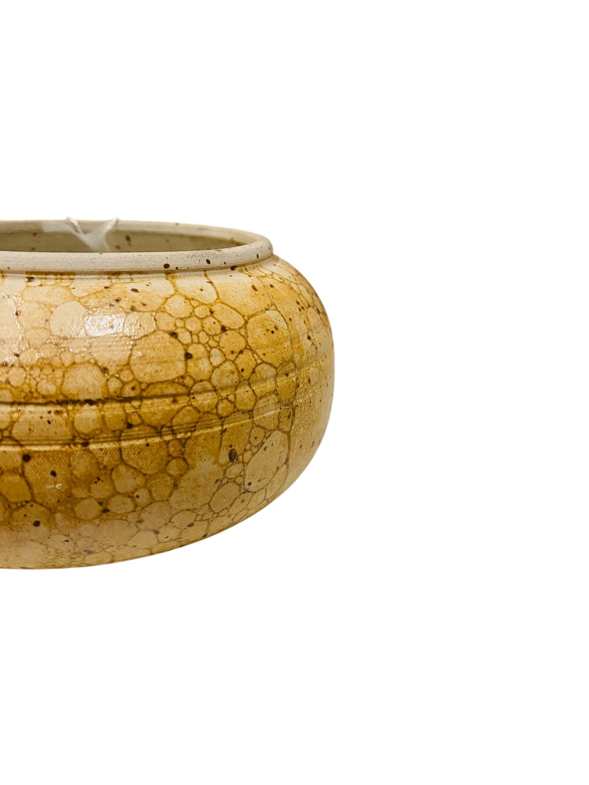 Bubble Glaze Signed Studio Pottery Bowl