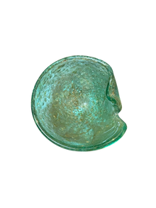 Mid Century Murano Bullicante Teal Catchall
