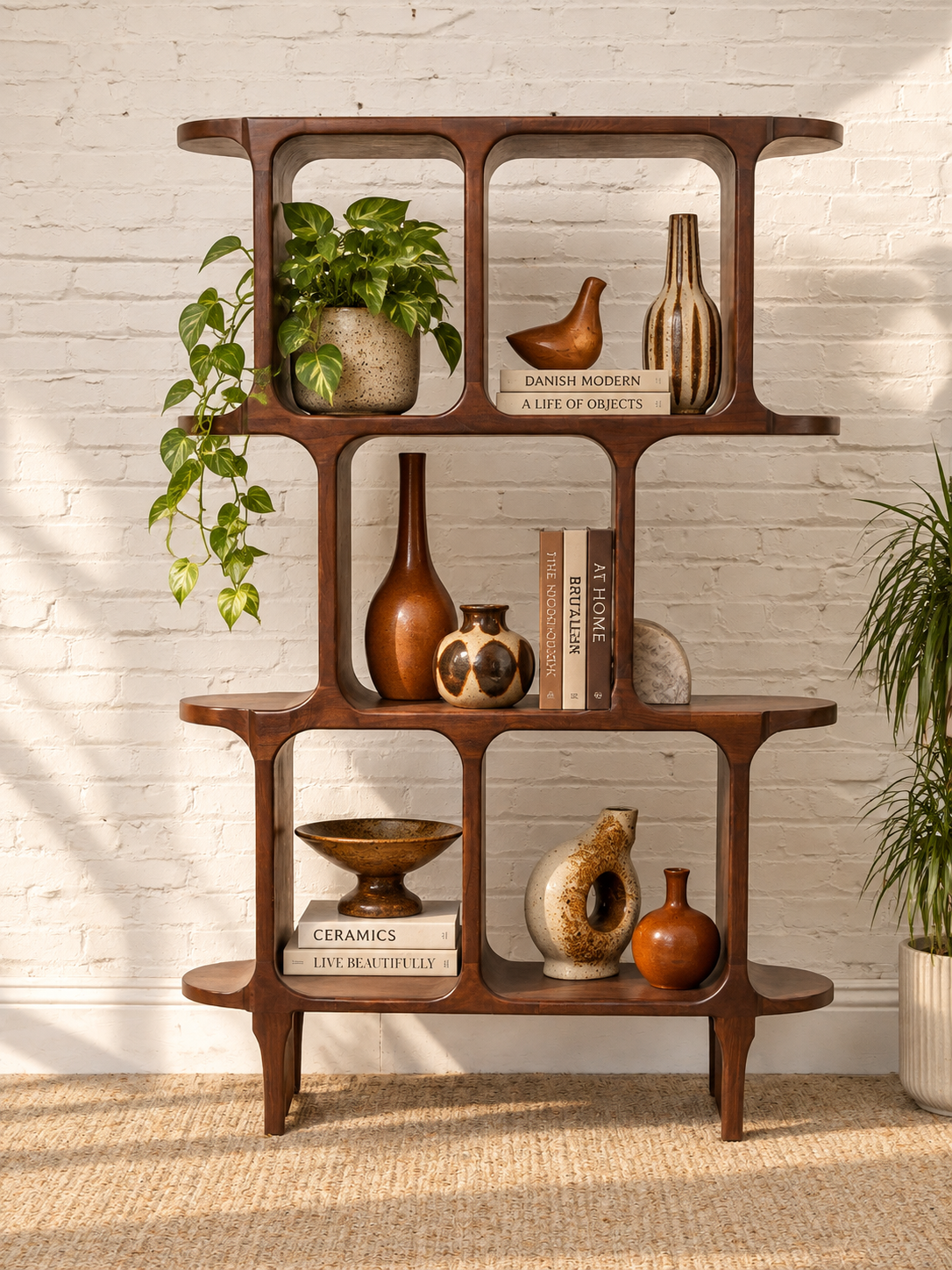 Sunbeam Exclusive Solid Walnut Atomic Shelf