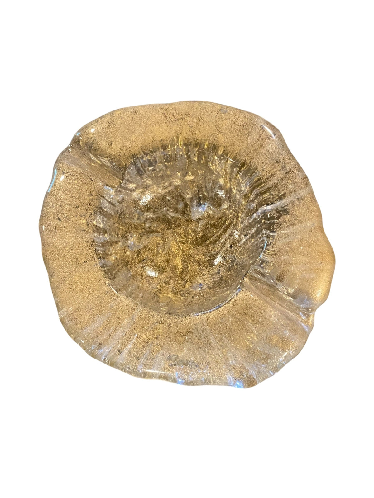 Murano Gold Speckled Ashtray
