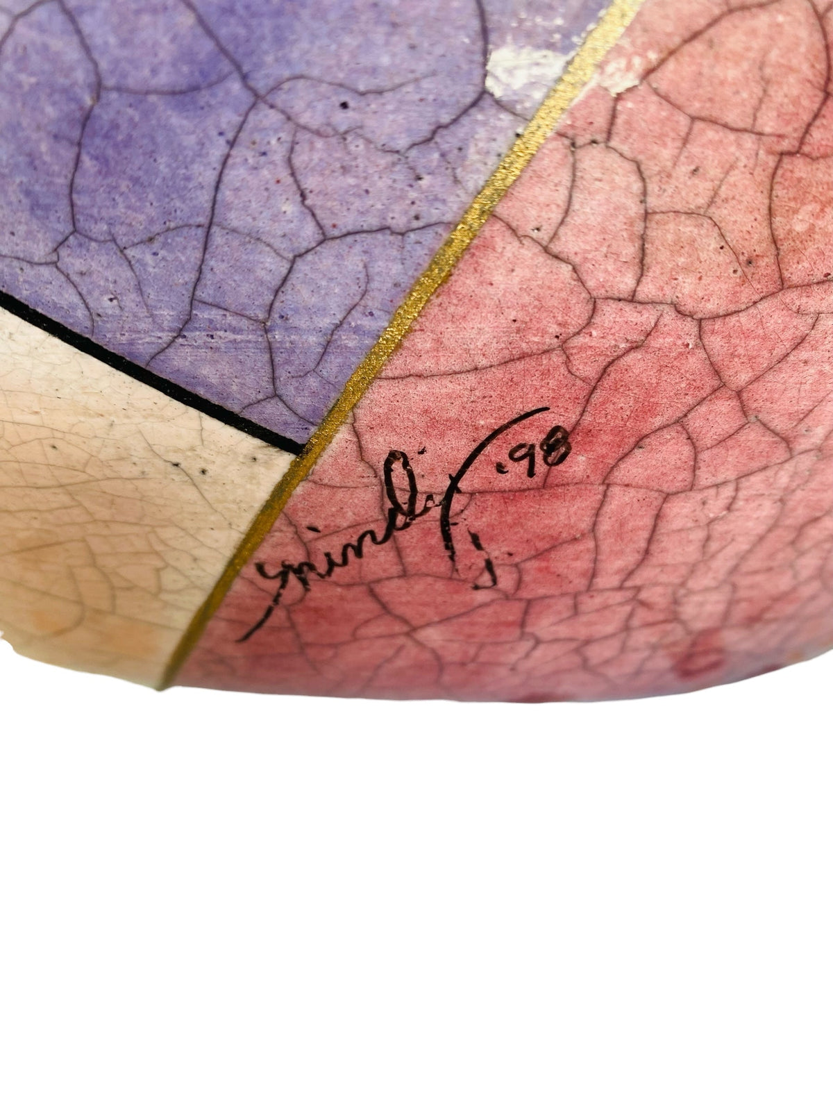 Large Raku Bowl by Mindy Brunn