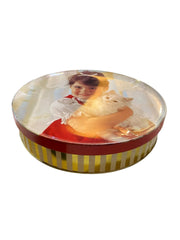 Girl with Kitten Round Box