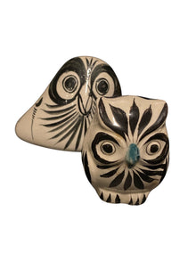 Pair of Hand painted Mexican Owls