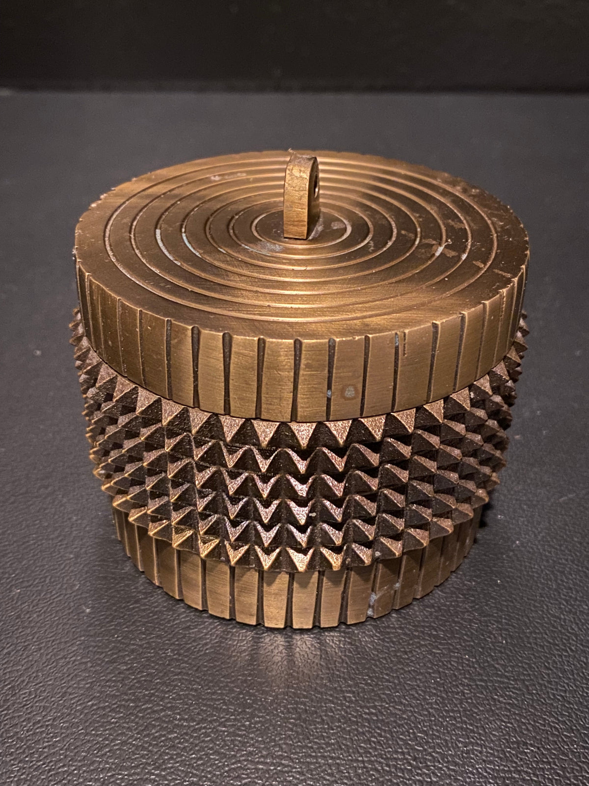 Spiked Brass Trinket Box