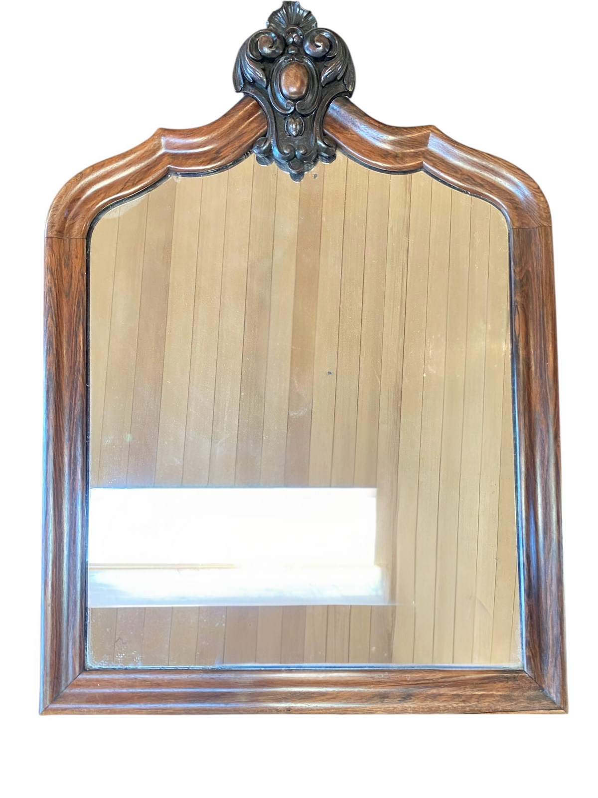 Antique Solid Wood Framed Mirror