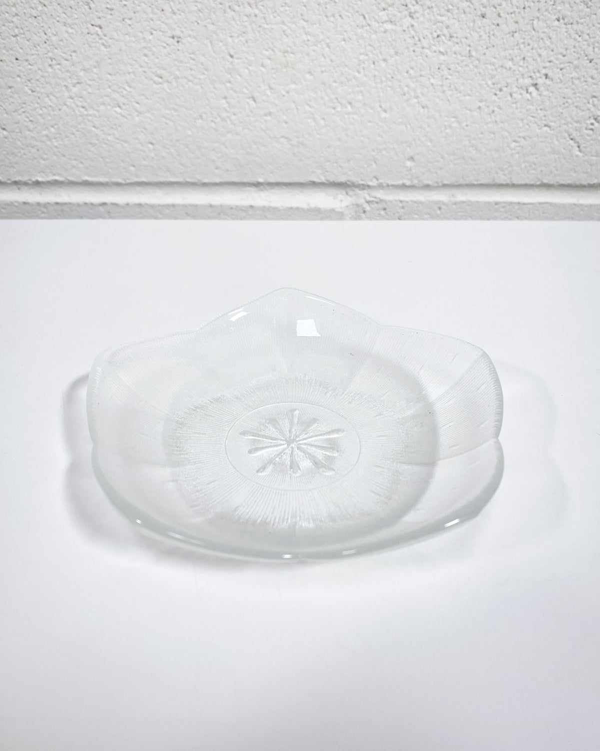 Flower Shaped Glass Catchall