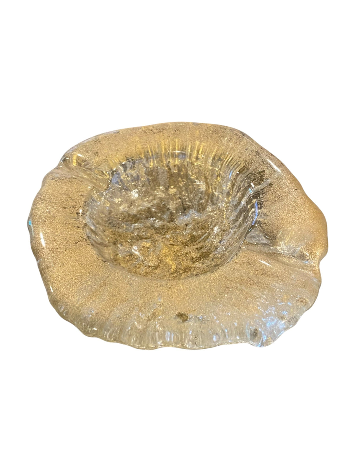 Murano Gold Speckled Ashtray