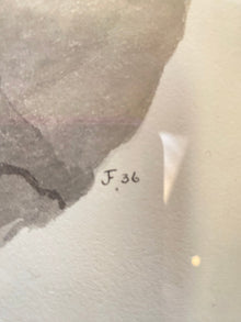 The Dix Range by J.F. 1936 Ink and Water Color on Paper