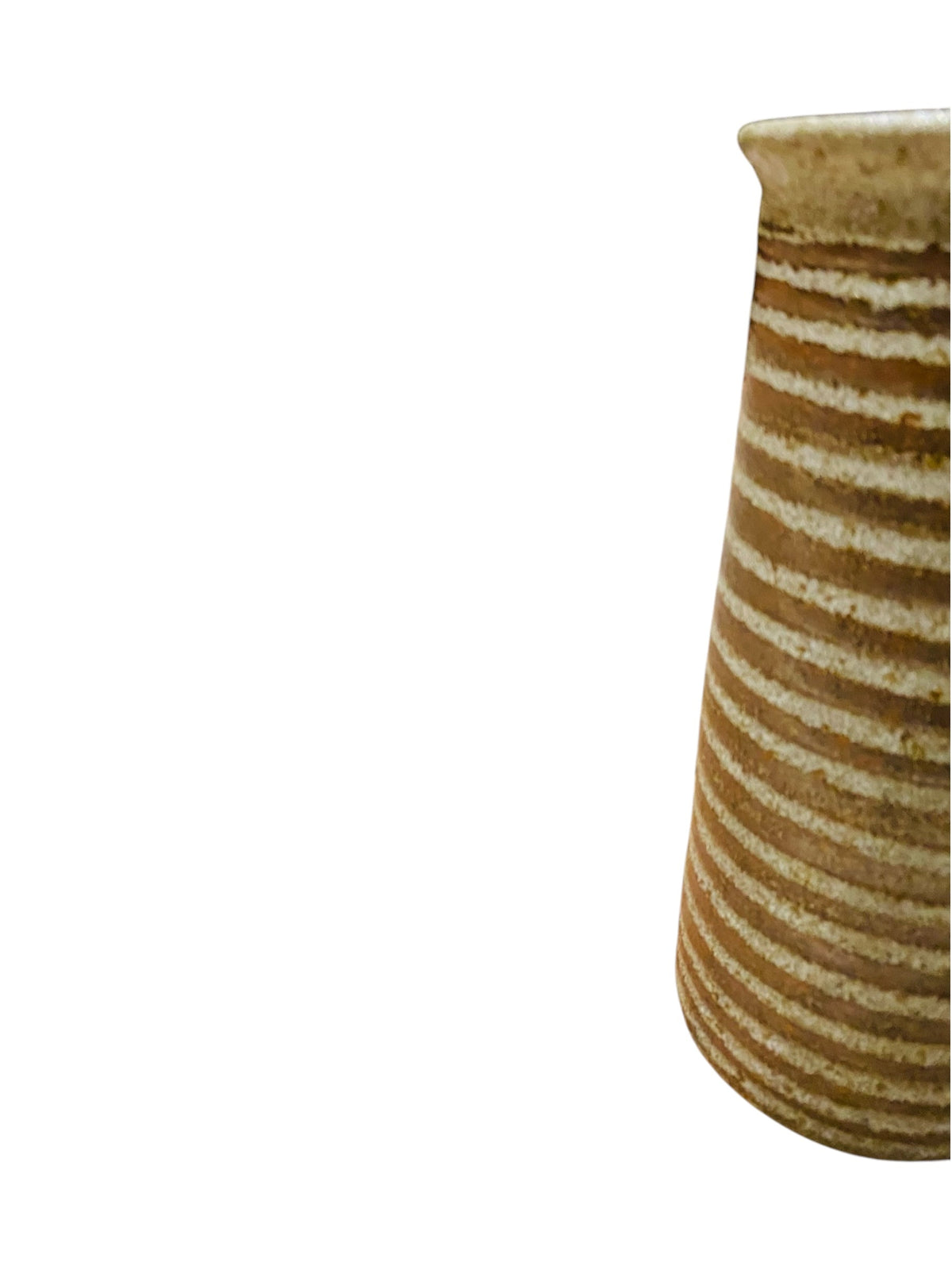 Studio Stoneware Stripped Vase by John West
