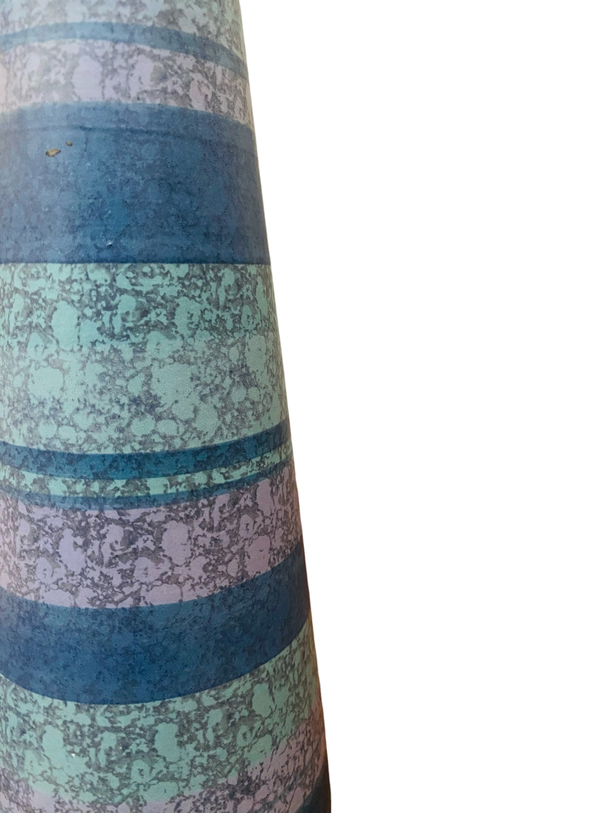 Midcentury Modern Blue Stripped vase