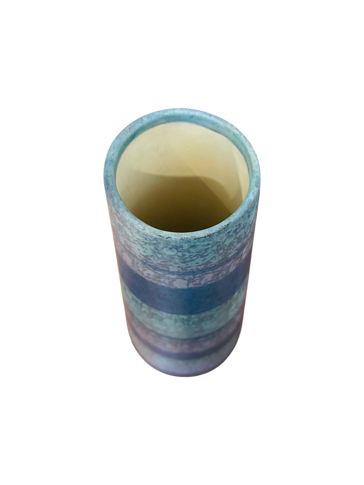 Midcentury Modern Blue Stripped vase
