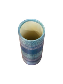 Midcentury Modern Blue Stripped vase