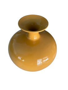 Midcentury Mustard Ceramic Vase