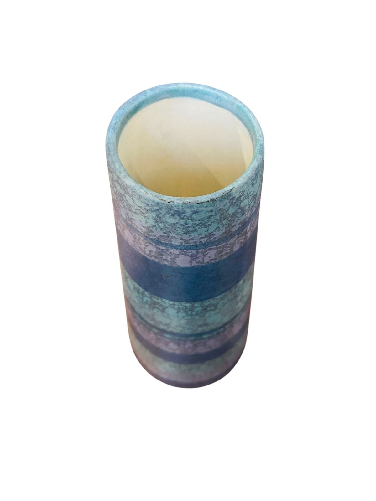 Midcentury Modern Blue Stripped vase