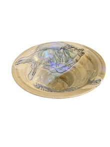 Studio Bowl with Hand Painted Fish