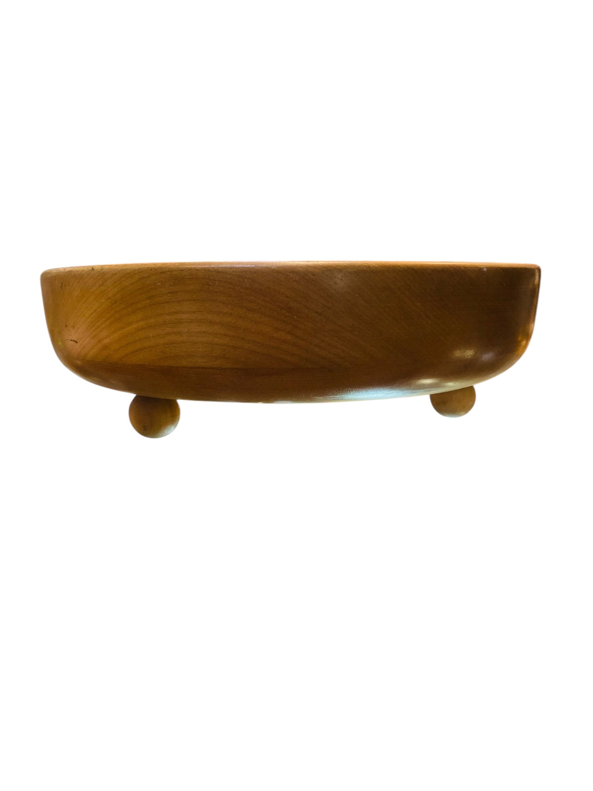 Turned Maple Bowl with Ball Feet