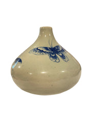 Blue Butterflies with Celadon Glaze Pottery