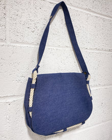 Denim Purse with Rope Detail