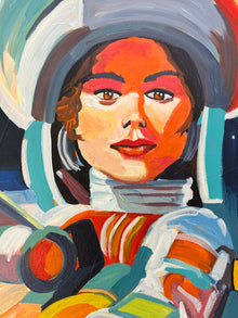 Space Girl #9 Painting by Jean Bradley