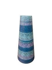Midcentury Modern Blue Stripped vase