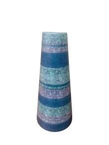 Midcentury Modern Blue Stripped vase