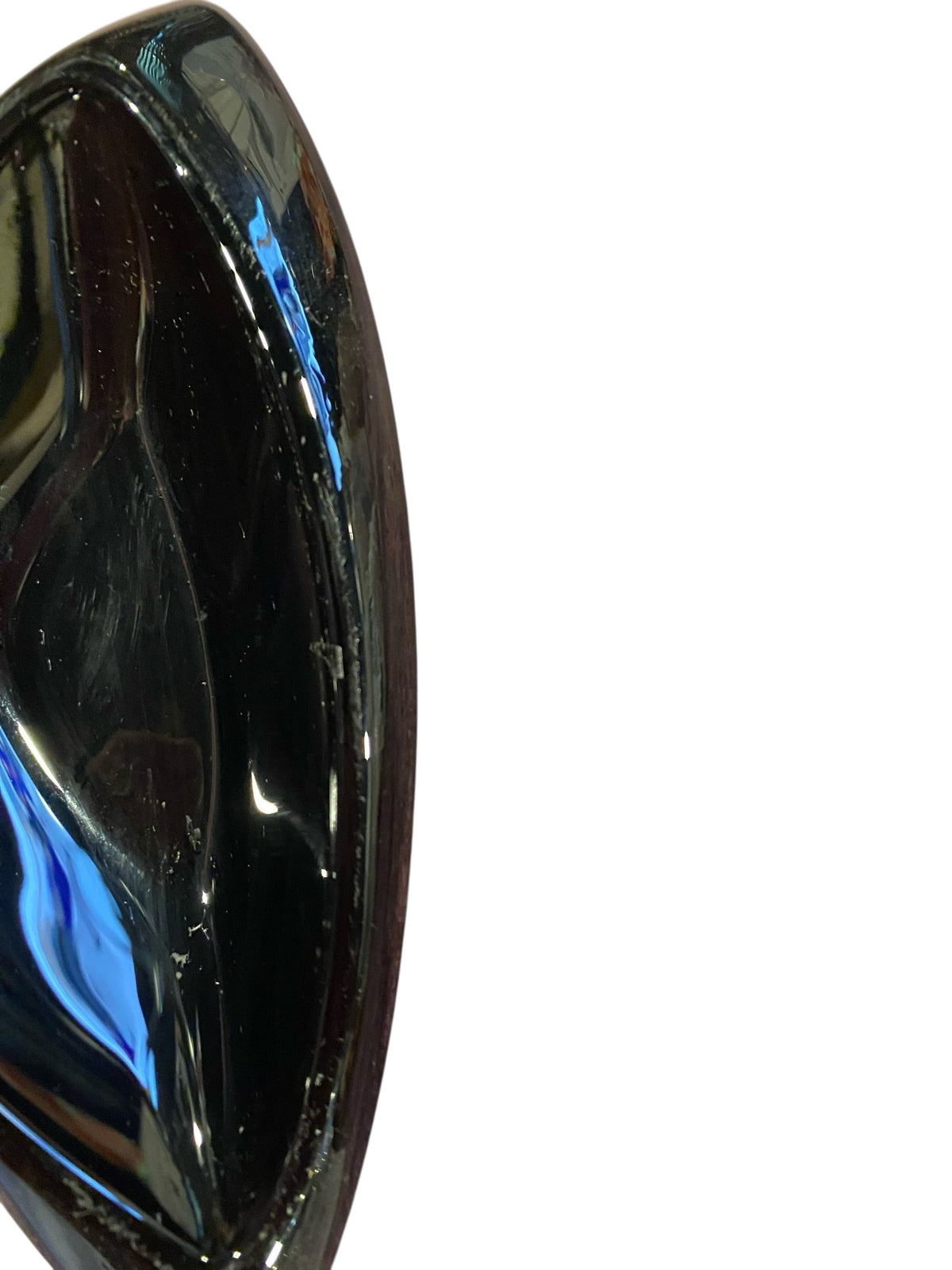 Onyx Black Biomorphic Murano Glass Catchall
