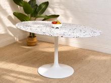 Terrazzo Oval 60” Dining Table