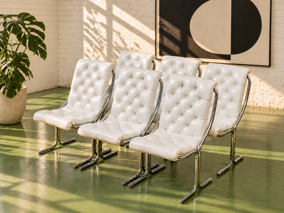 1970’s Daystrom Chrome Cantilever Chairs